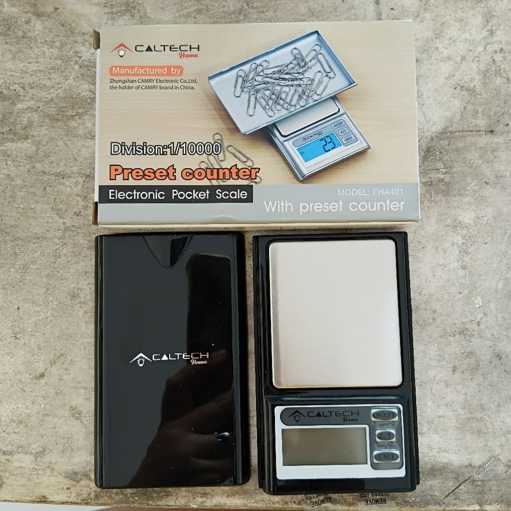 TIMBANGAN POCKET EMAS CALTECH CAMRY 100 GRAM 200 GRAM