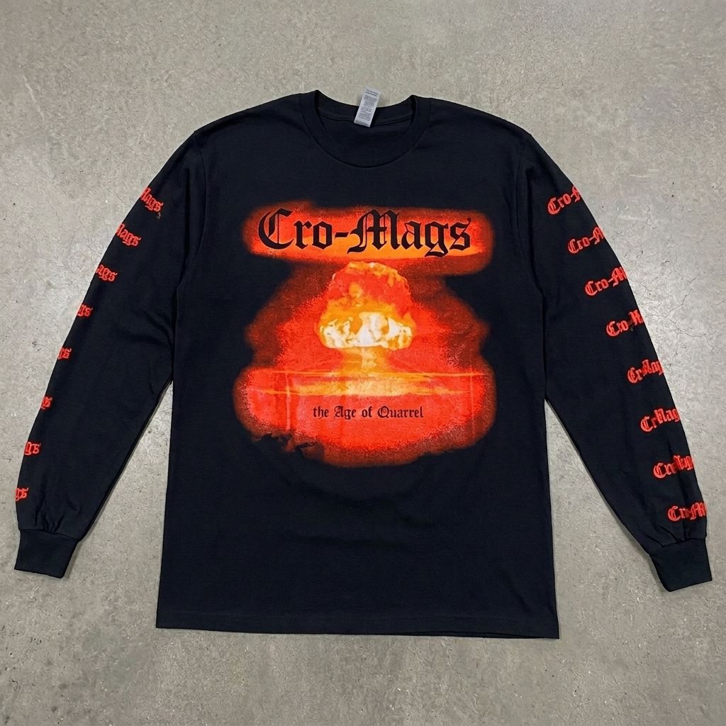 KAOS BAND OFFICIAL CRO-MAGS - THE AGE OF QUARREL LONGSLEVEE
