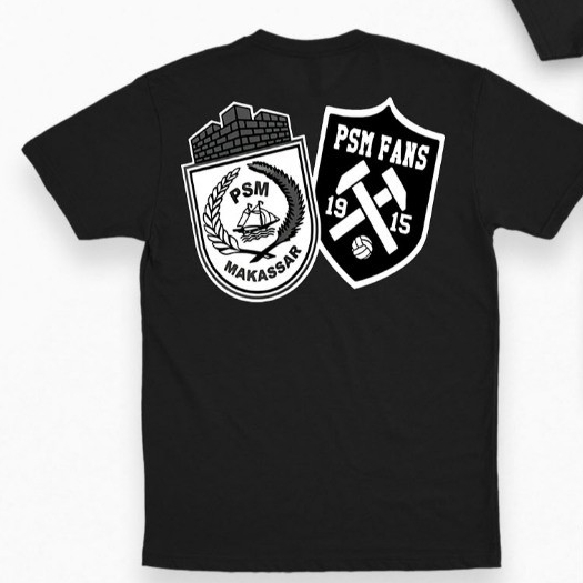 Kaos Makassar Punk Football 1915 Kaos Suporter Bola PSM Makassar TShirt PSM Fans