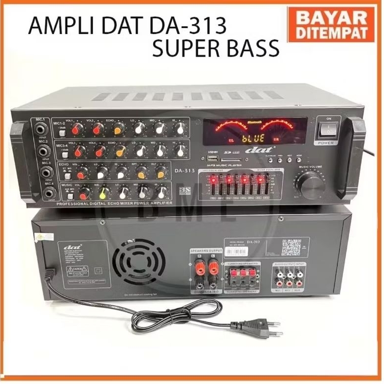 AMPLIFIER KARAOKE DAT DA-313 AMPLIFIER DAT DA-313 SUPER BASS