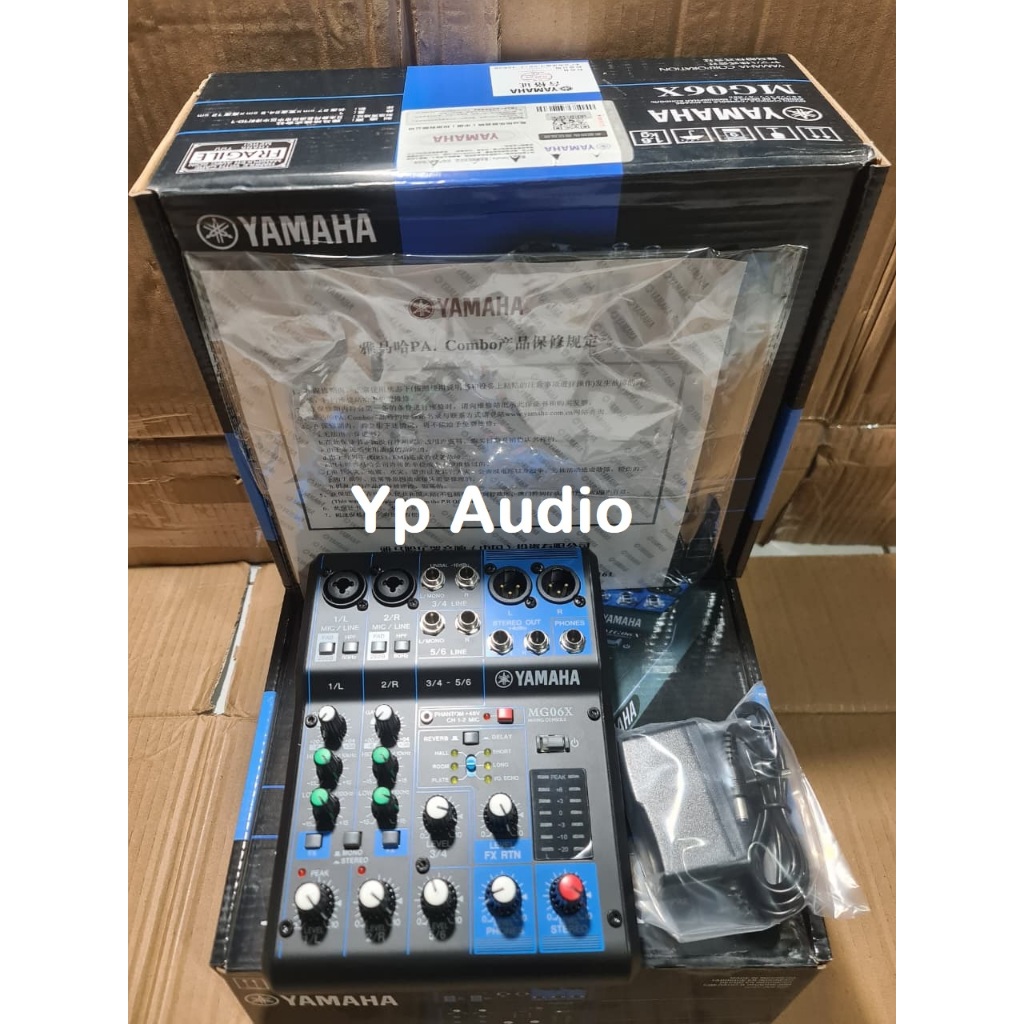 MIXER AUDIO YAMAHA MG06X MIXER 6 CHANNEL MG 06X MG 06 X mg06x