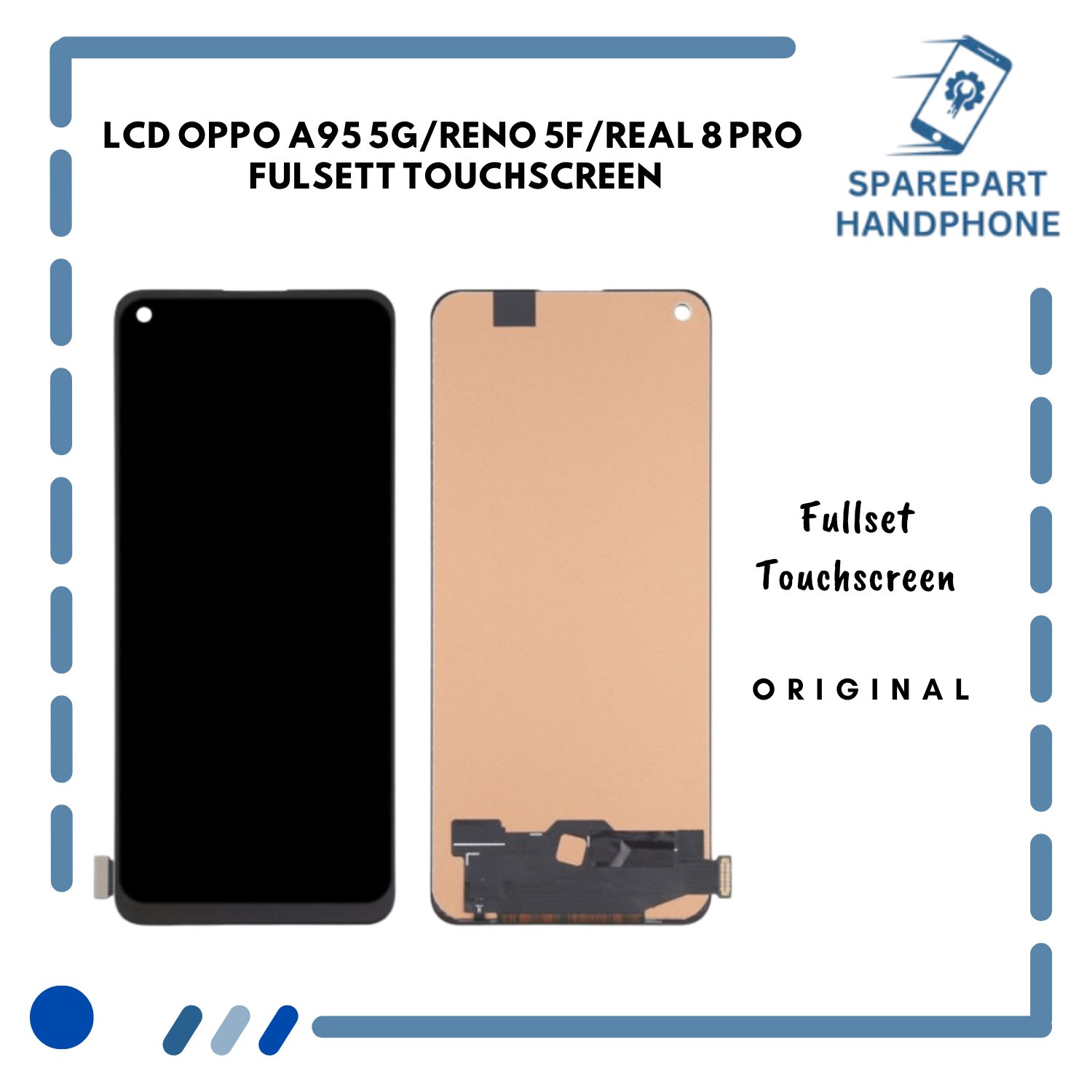 LCD Oppo A95 5G / Reno 5F / Realme 8 Pro Fullset Touchscreen - OLED