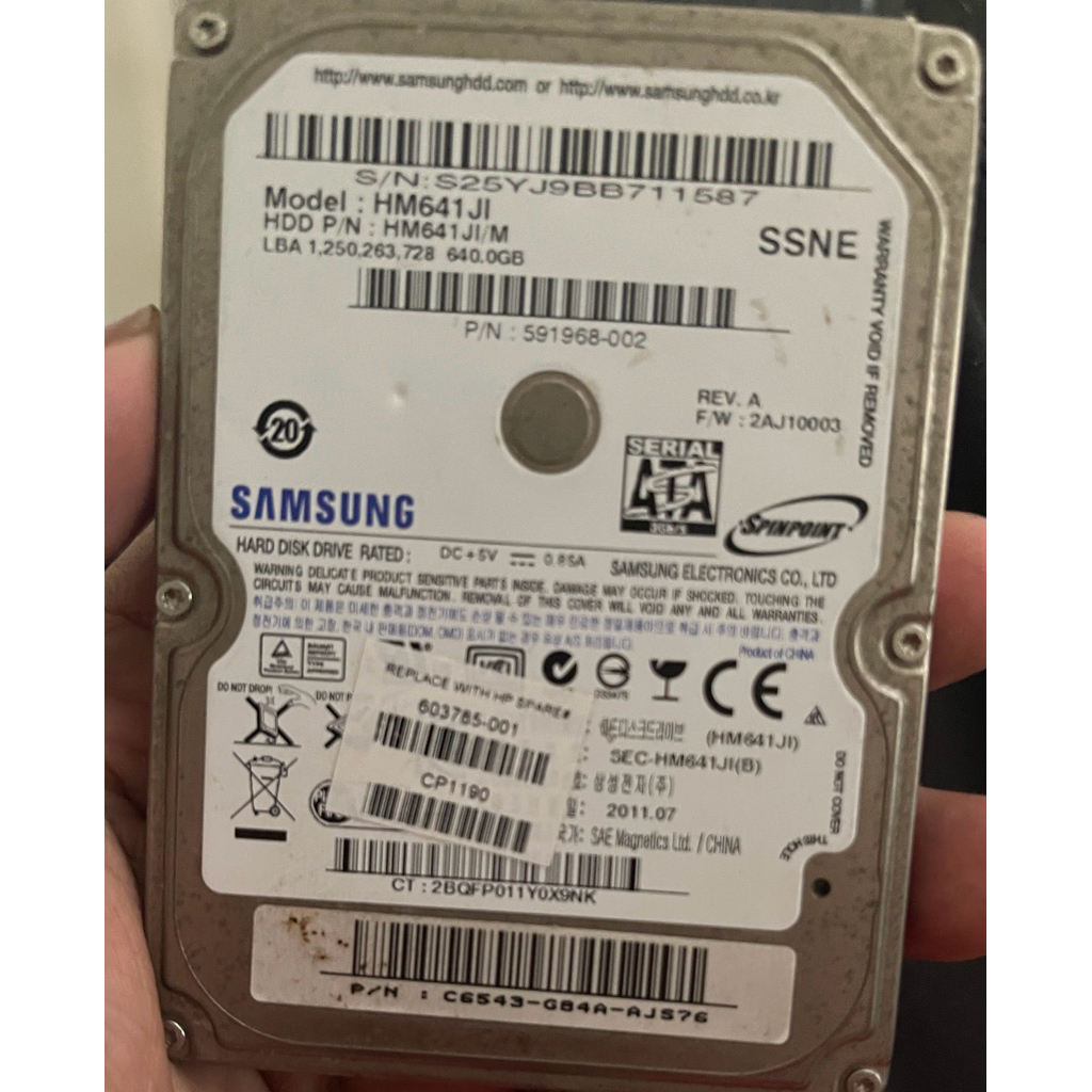 hardisk external Samsung 640Gb