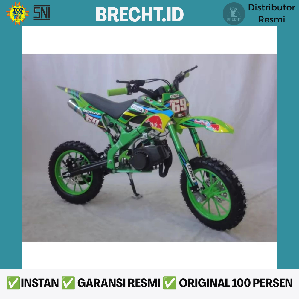 Motor Trail Mini Bensin dengan Mesin 2 Tak