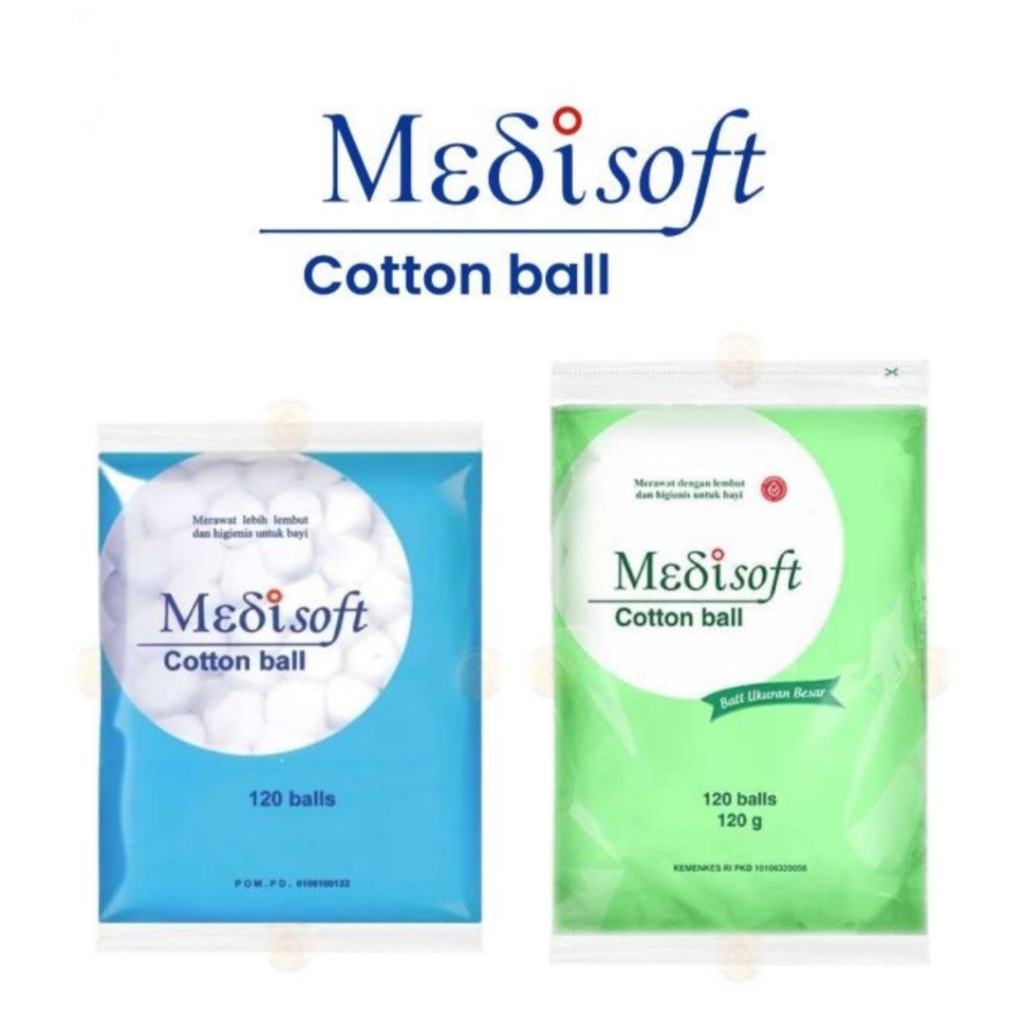 MEDISOFT COTTON BALL - COTTON BALL - KAPAS BULAT - KAPAS