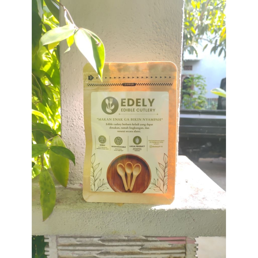 Edible Spoon (Edely sendok yang dapat dimakan)