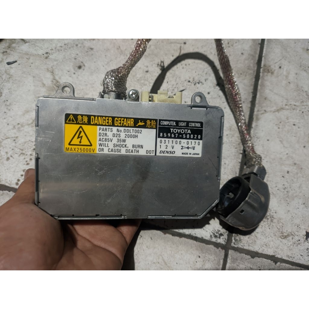 MODUL BALLAST HID D2S D2R TOYOTA HARRIER ALPHARD 1ST BALLAST LAMPU D2S D2R ORIGINAL
