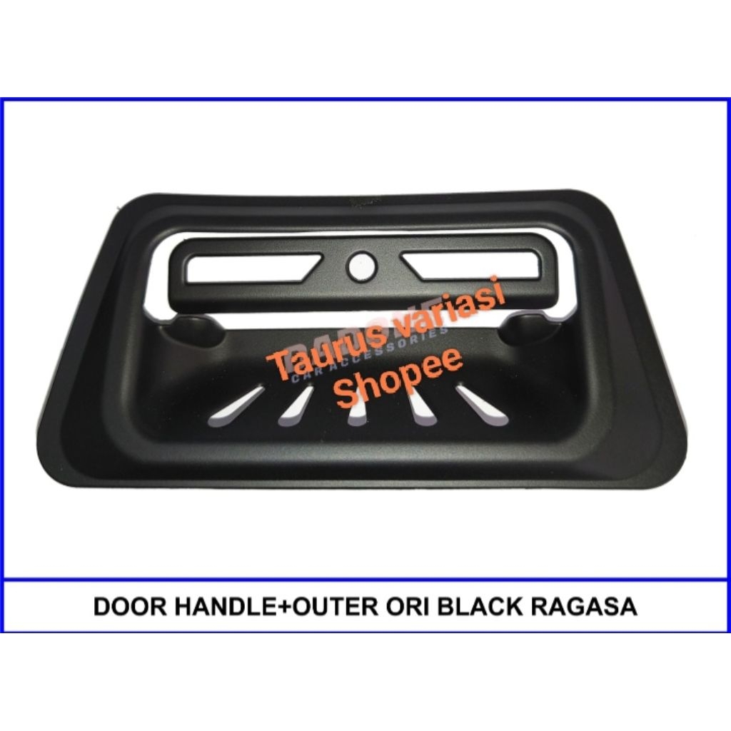 Door handle + Outer Ori Black Ragasa