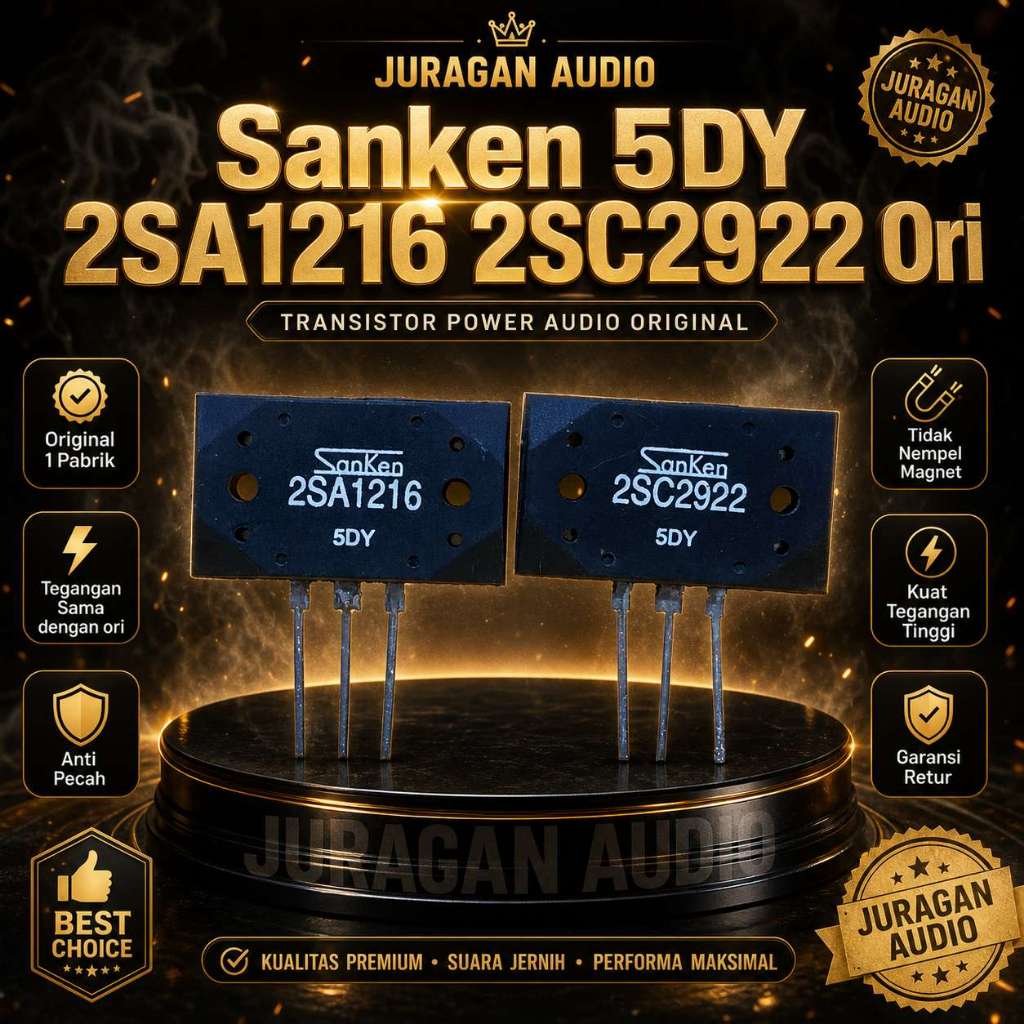 Transistor Sanken JAPAN 2SC2922-2SA1216 5DY 2SC2922 2SA1216
