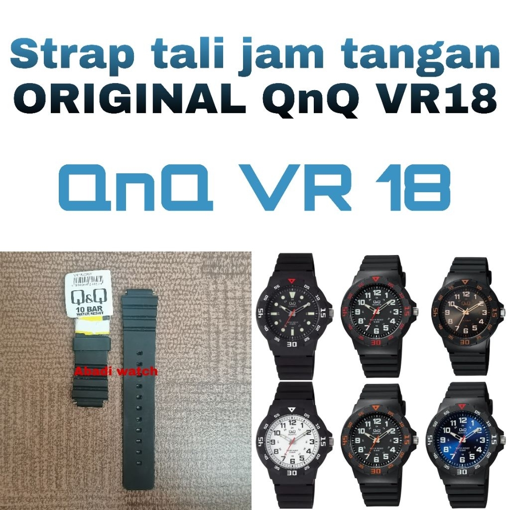 STRAP TALI JAM Q&Q VR18 TALI JAM TANGAN VR 18 VR18 ORIGINAL QnQ VR18 VR18 VR 18 VR 18J