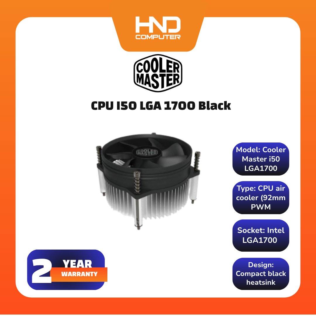 Cooler Master I50 CPU Cooler For LGA 1700 / Cooler Master I50
