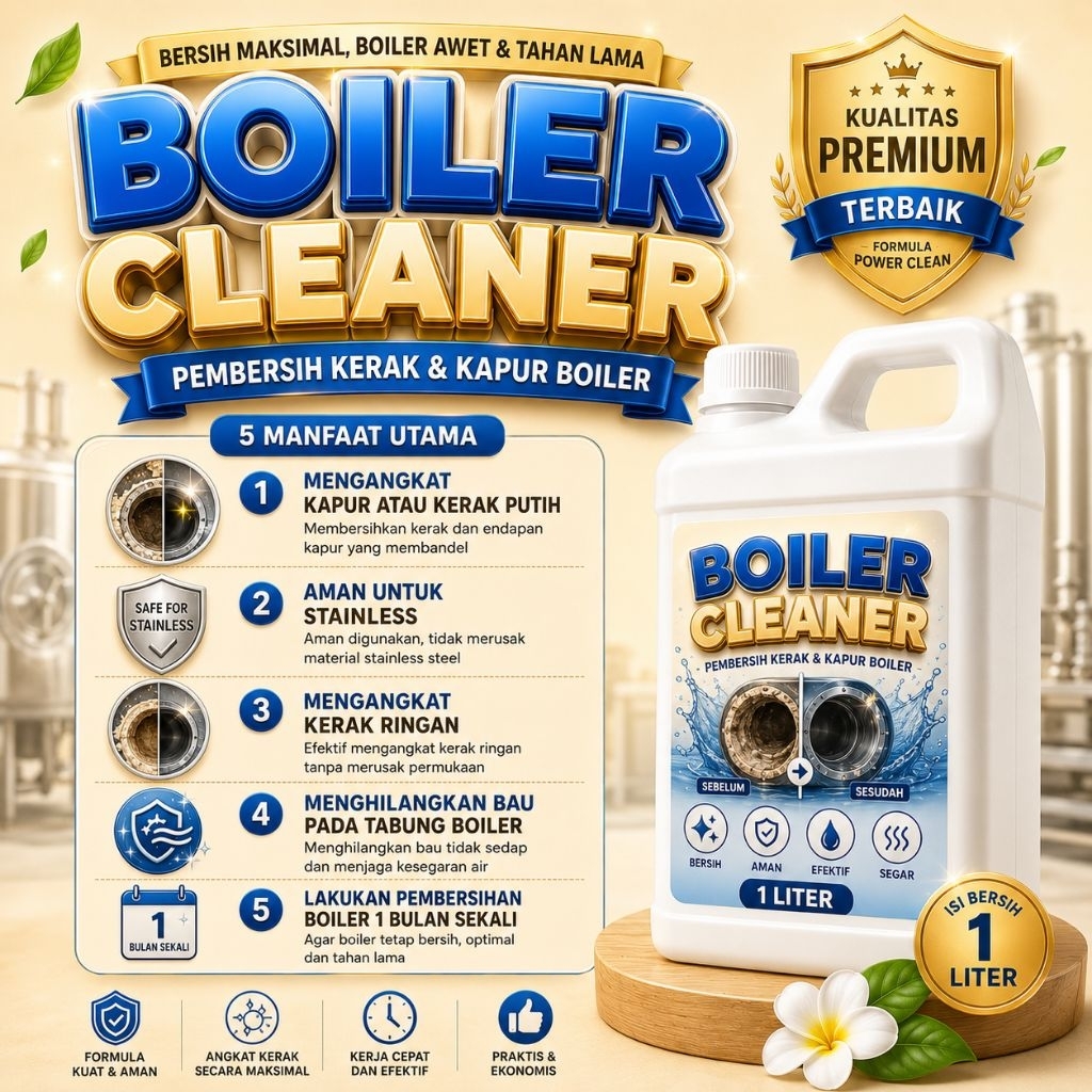 BOILER CLEANER LIQUID | Penghilang Kerak & Endapan | Chemical Cleaning