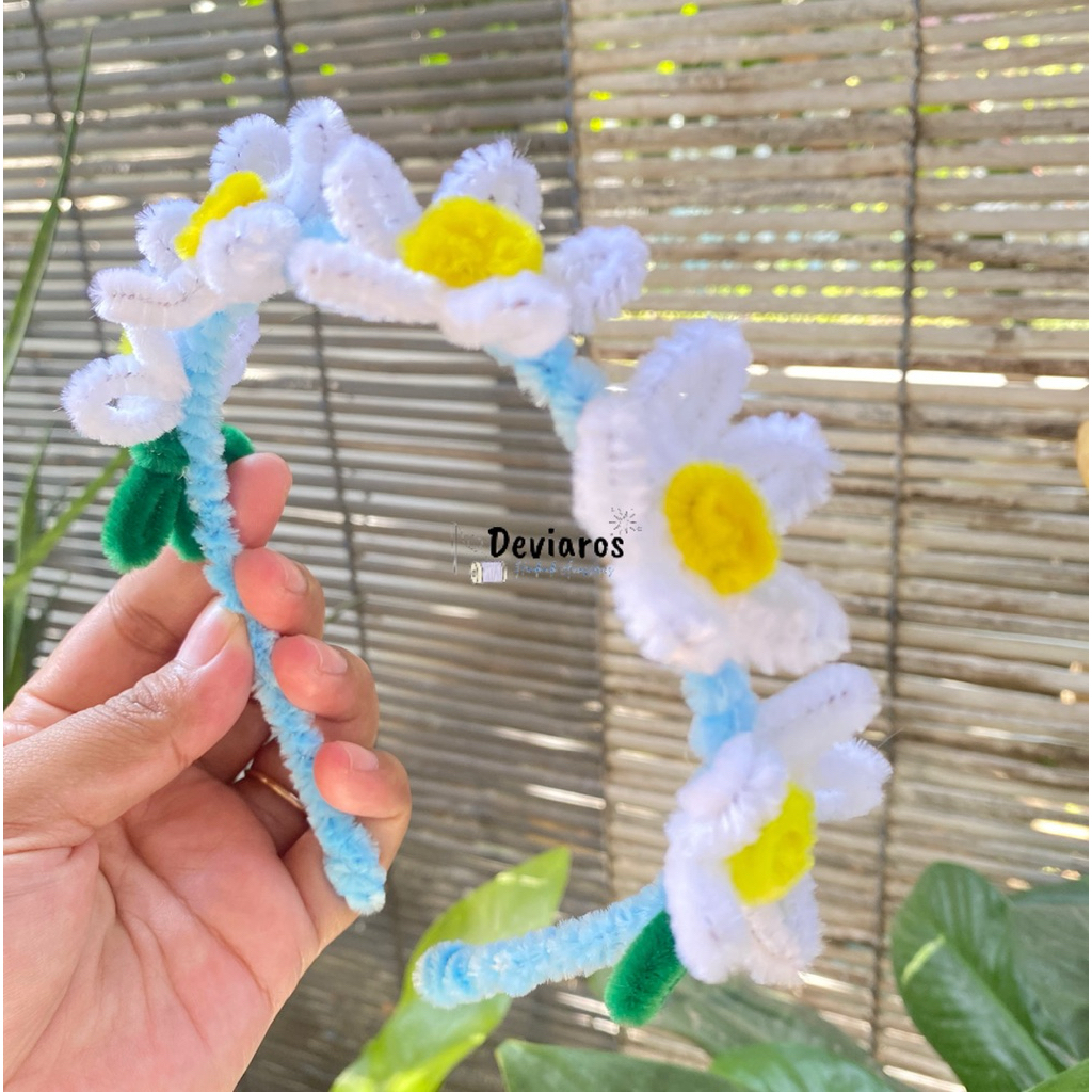 Bando Bunga Daisy | Bando Anak | Bando Bunga | Bandana Bunga