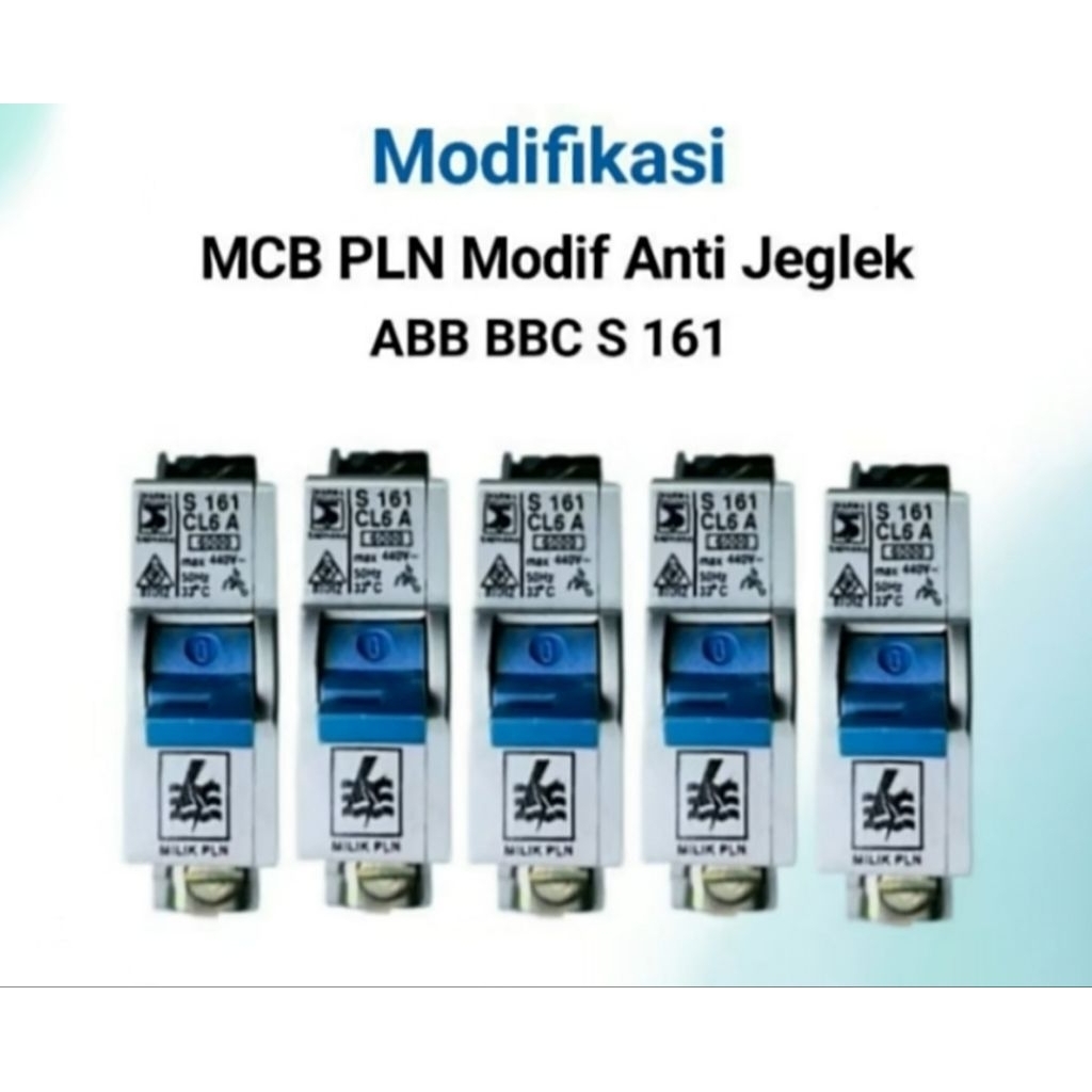 MCB ABB BBC modif 1phase bisa request dari 2a 4a 6a 10a 16a 20a 25a 35a 50a 63a aman untuk dipakai r