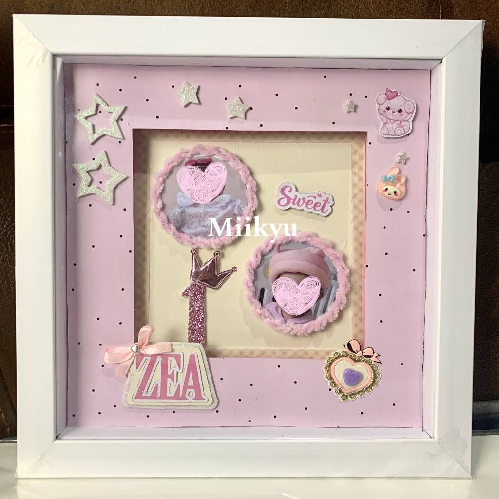 Gift Box Frame 3D led | Frame Foto Bayi 3D Pop Up Custom LED