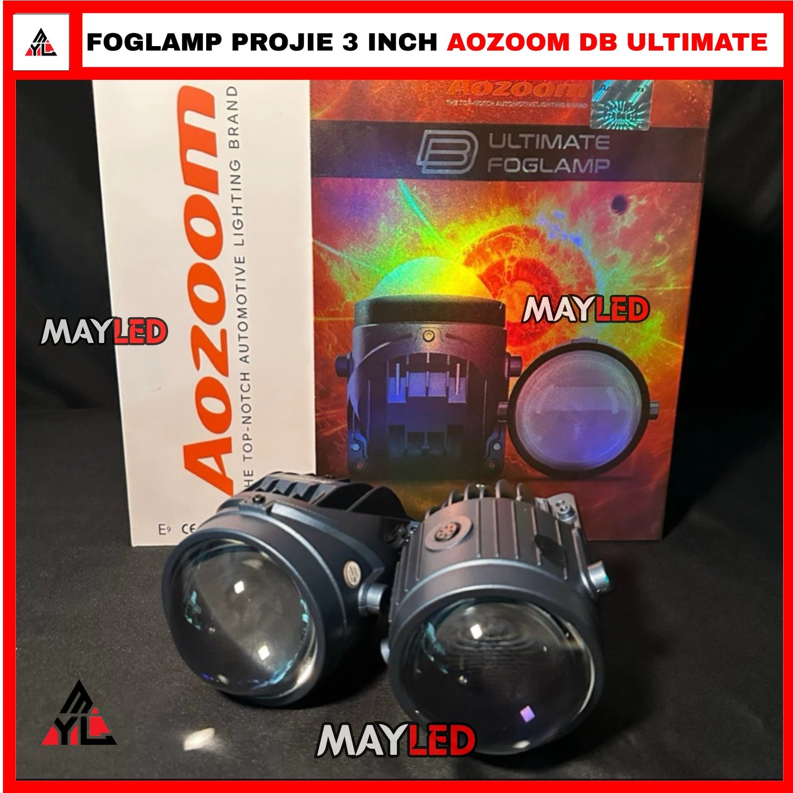 Foglamp Projie 3 Inch AOZOOM DB Ultimate Foglamp Super Terang
