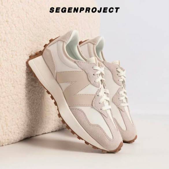 NEW BALANCE CLASSIC 327 WOMEN'S SUEDE BEIGE GREY TIMBERWOLF GUM ORIGINAL