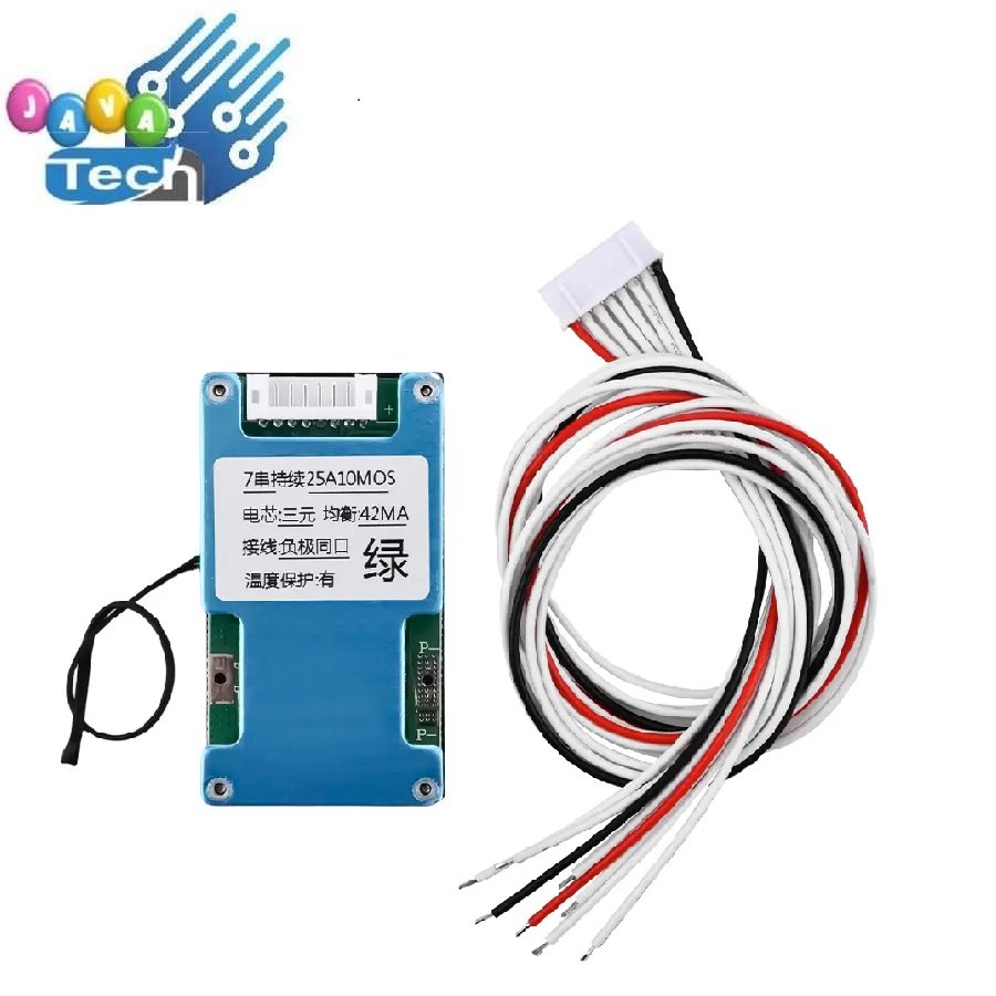 BMS Balanced Battery Management System 7S 25A 24V BMS 18650 3.7V