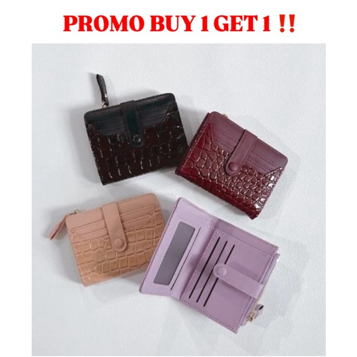 BUY 1 GET 1  ‼ Celine Wallet / Dompet Wanita / Dompet kekinian / Dompet Kartu custom nama / Dompet K