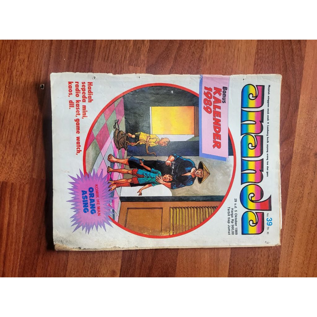 Majalah anak anak Kartini - Ananda nomor 39 tahun 1989