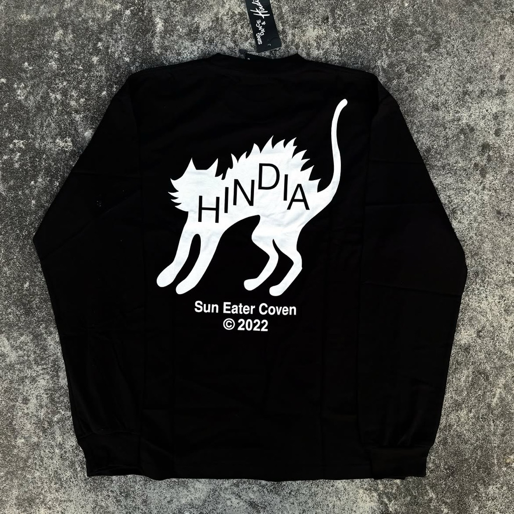 HINDIA SPAZZED CAT LONG SLEEVE BLACK