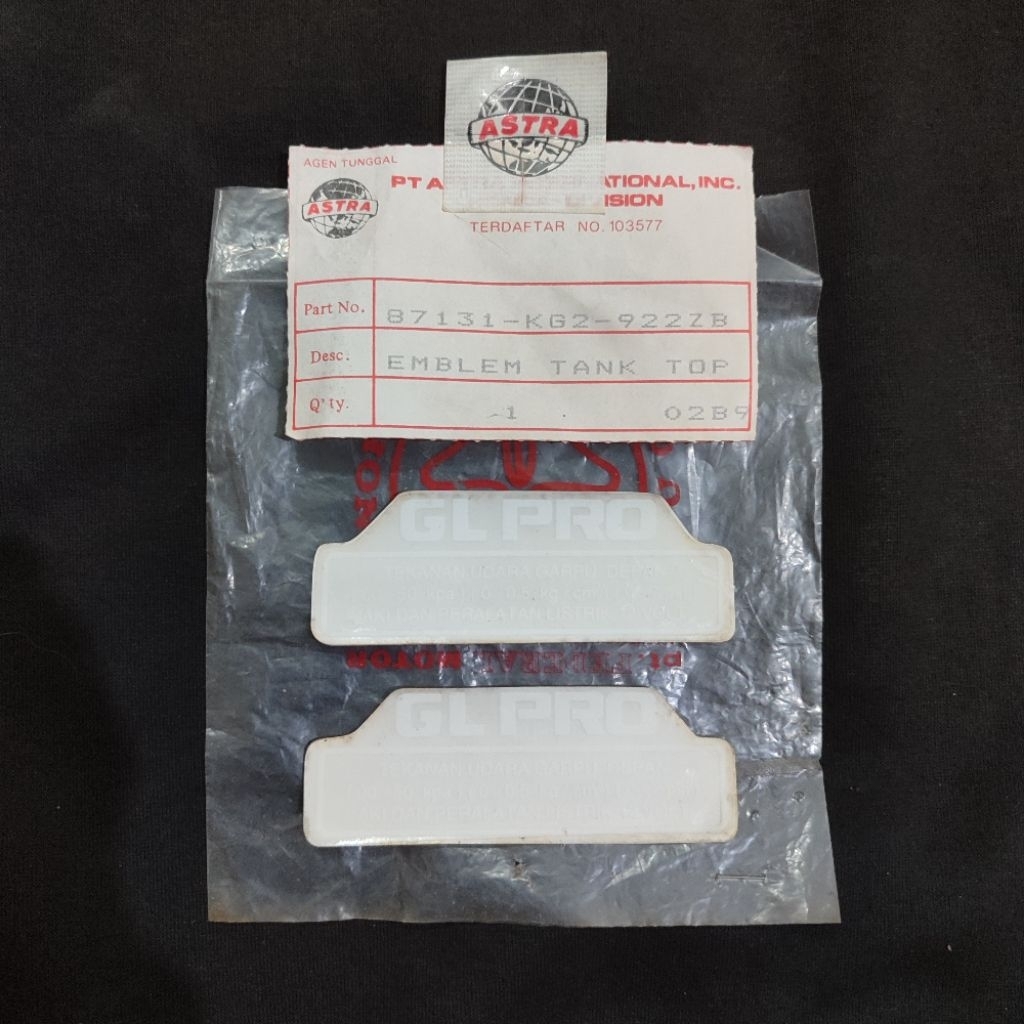 striping sticker stiker label tangki honda GL pro GL-pro original