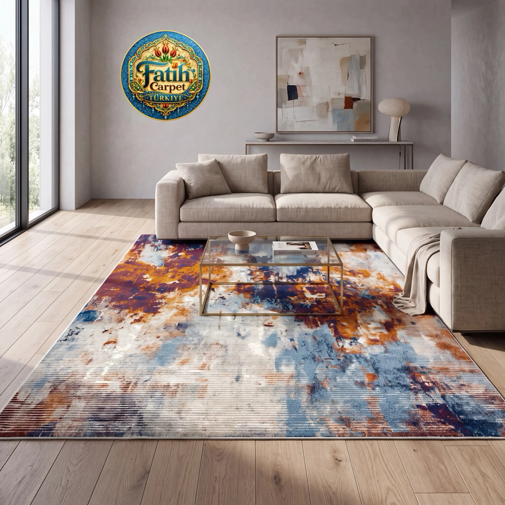 Karpet Minimalis Quadro Import Turki - 7898A