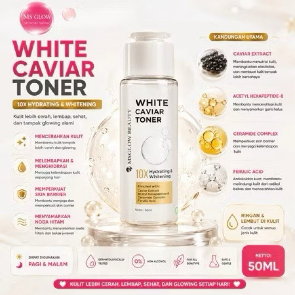 serum toner white caviar exp dec 2026
