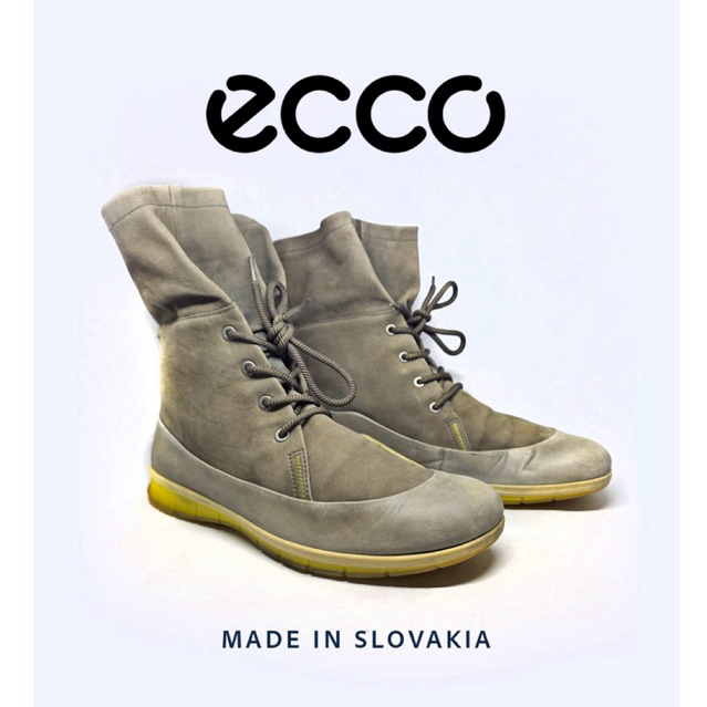 Size 41 | ECCO Made in Slovakia Sepatu Kasual high top unik langka