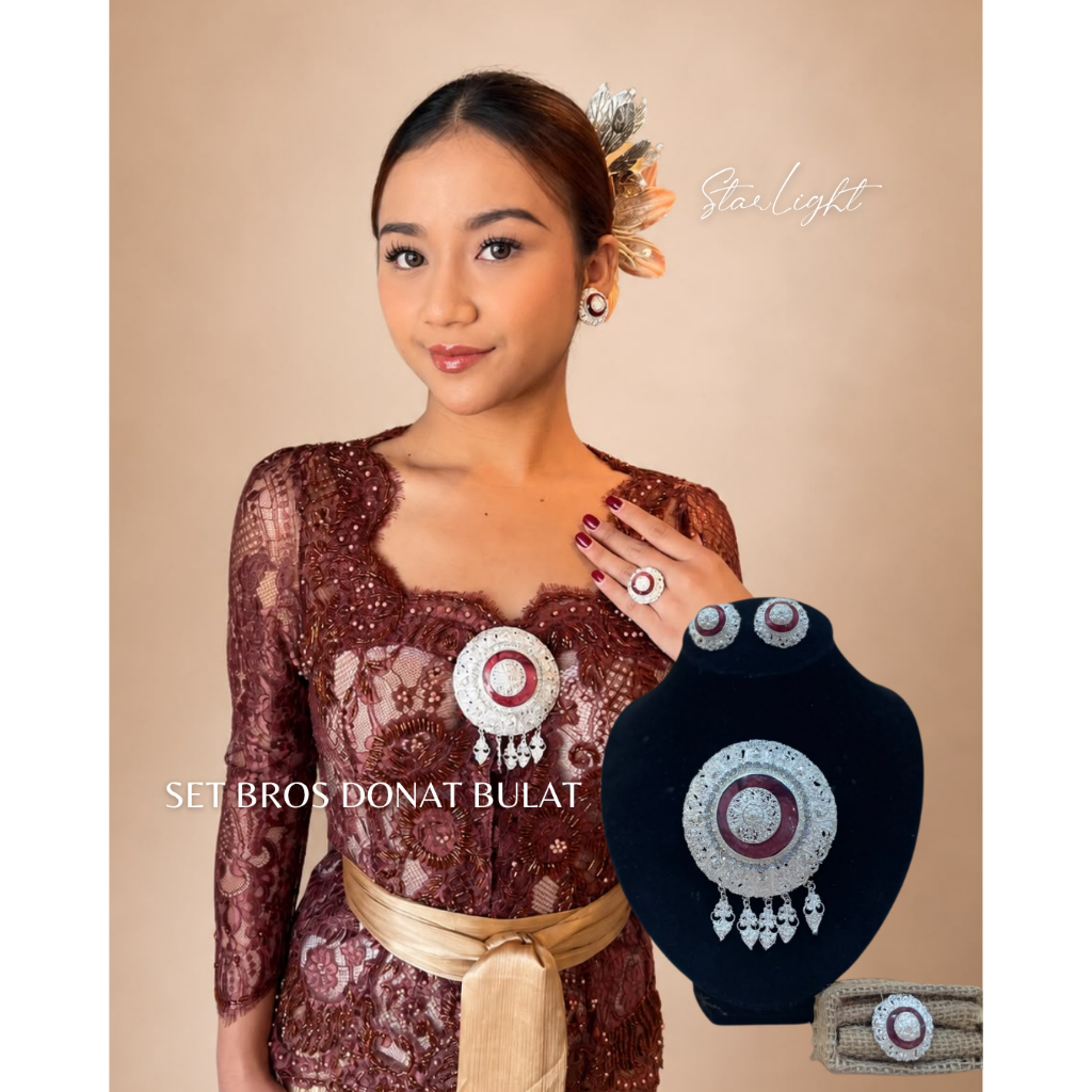 STARLIGHT BALI - Set Bros Donat/Bros Alpaka / aksesoris bali / alpaka bali / bros bali / bros pin