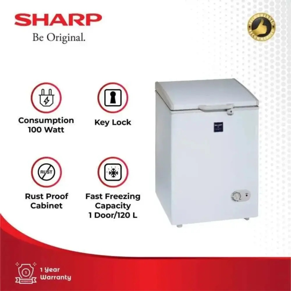 Sharp Freezer Kapasitas 120Liter Daya 100Watt FRV-127