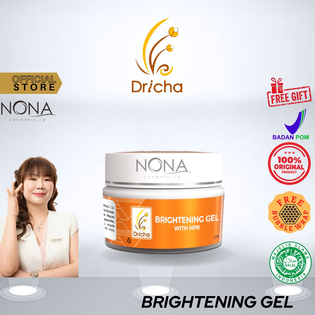DRICHA BRIGHTENING GEL untuk Jerawat dan Flek BPOM & HALAL by Dr.ika