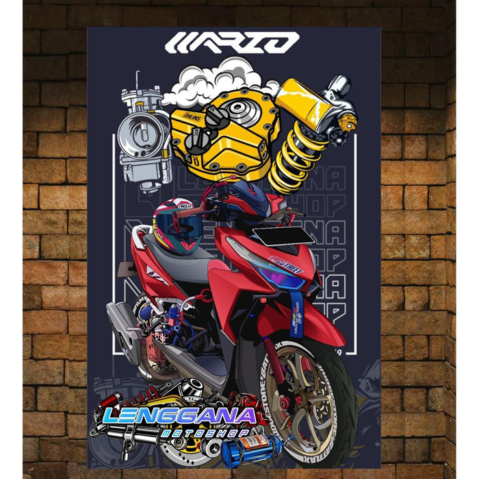Poster matic Motor HONDA VARIO 160 150 Team Vario