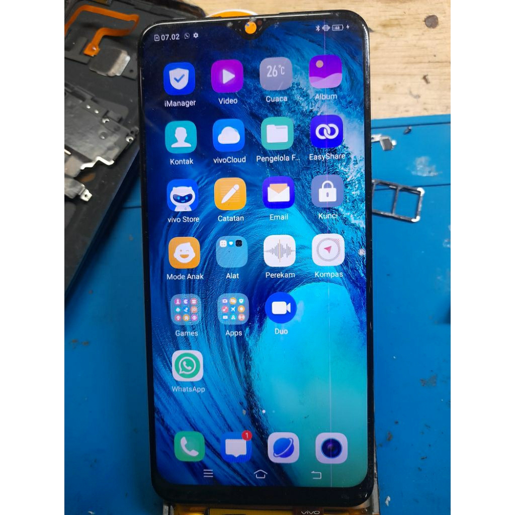 lcd ts vivo y12 y15 y17 ori normal minus ringan