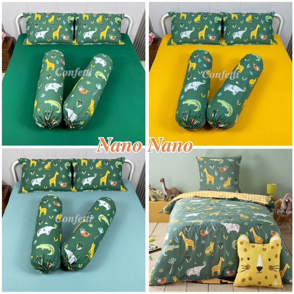 Sprei Kaos Confetti Motif NANO NANO