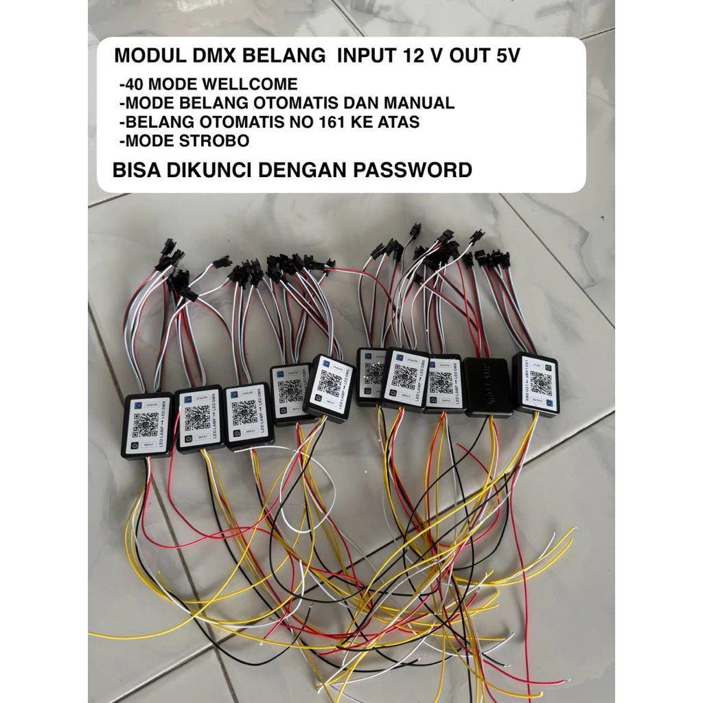 MODUL DMX BELANG 4 CABANG 6 CABANG MODUL ALIS DMX 4 CABANG 6 CABANG 12V OUT 5V UPGRADE LAMPU ALIS