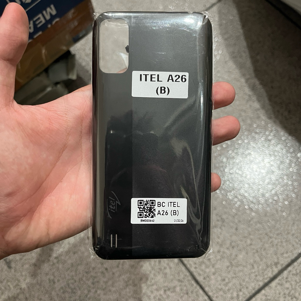 BACKCOVER CASING BELAKANG ITEL A26 - WARNA HITAM