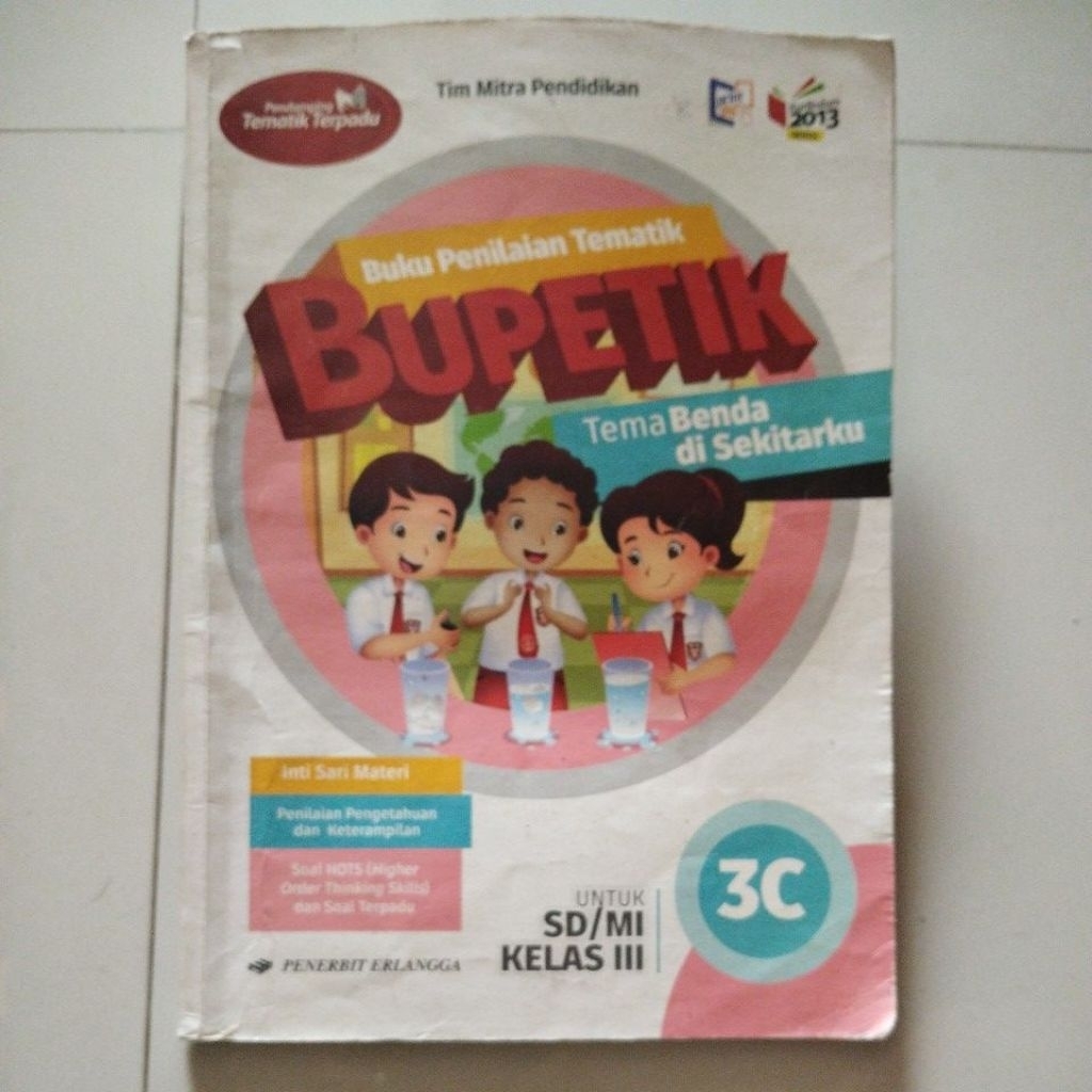 Bupetik 3C kelas 3 SD- Erlangga - Kurikulum 2013 Revisi- Bekas