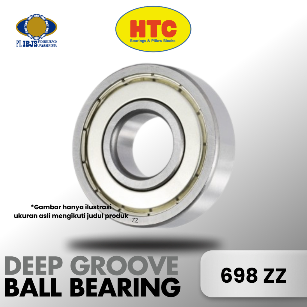 Bearing 698 ZZ Merk HTC - Laher Laker 698 zz seal besi