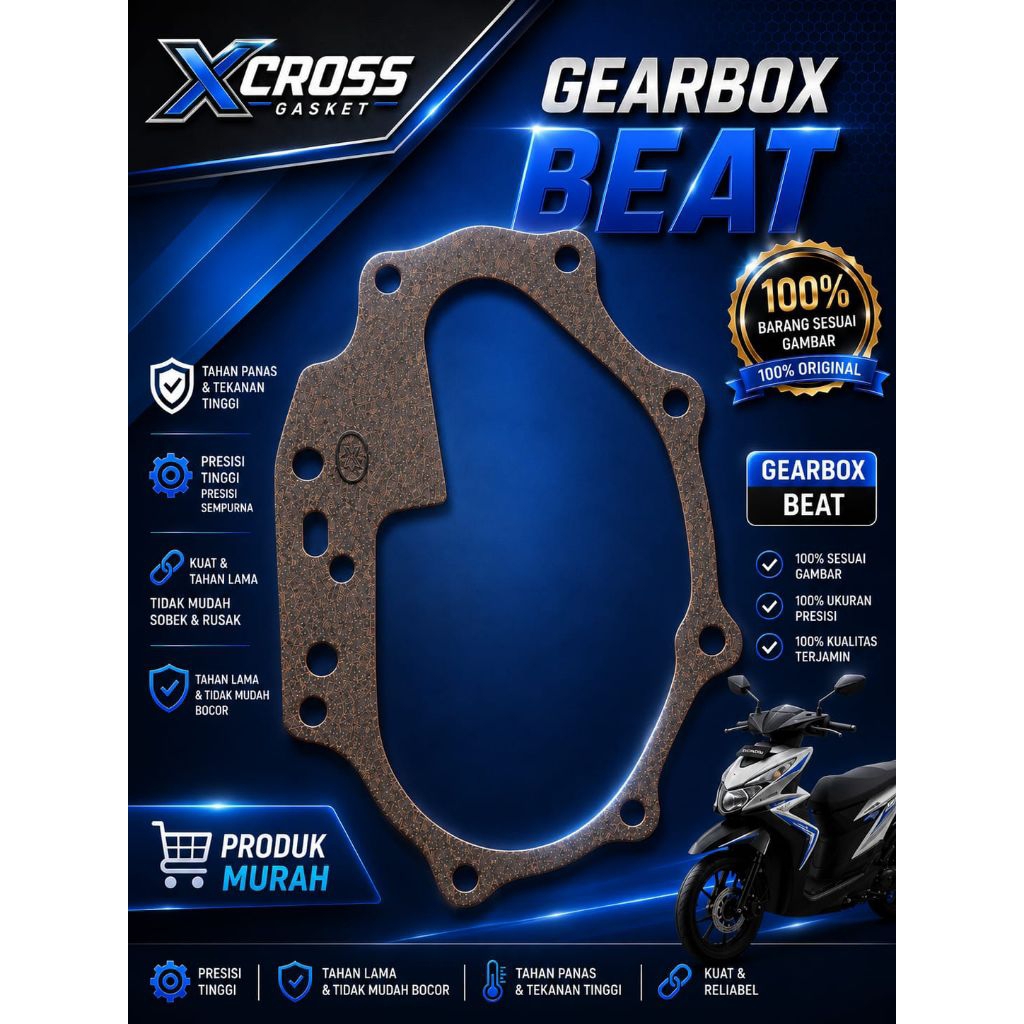 Paking Gasket Gardan Beat, Gearbox Vario Karbu, Spacy, Beat Fi