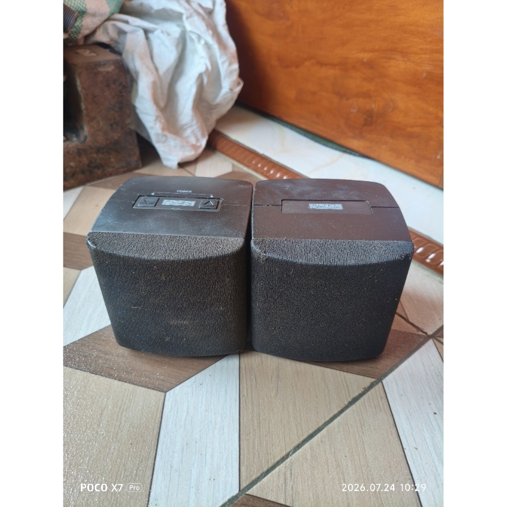 sepasang speaker pasif altec lansing second bekas suara bagus