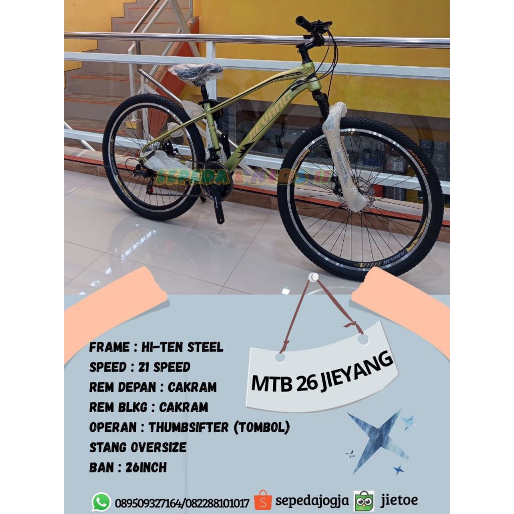 SEPEDA gunung MTB 26 jieyang/sepedajogja