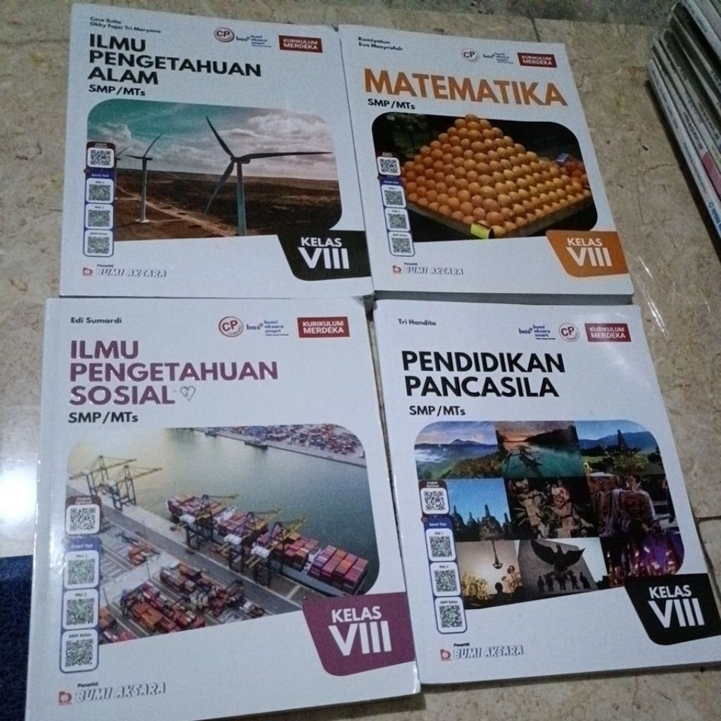 original seken_buku matematika, IPA, IPS , pendidikan Pancasila untuk SMP kelas 8,9 kurikulum merdek
