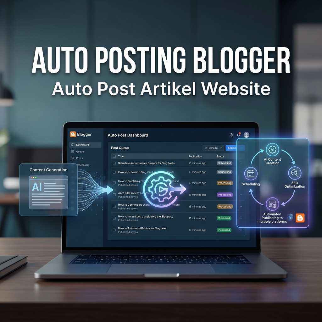 Auto Posting Blogger | Tool Auto Artikel Blog & Optimasi Website