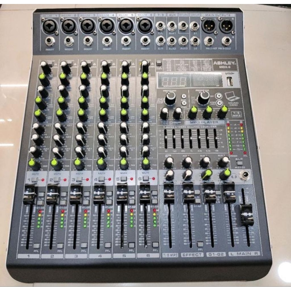 Mixer Ashley Mdx6 Original Ashley Mdx 6 Channel