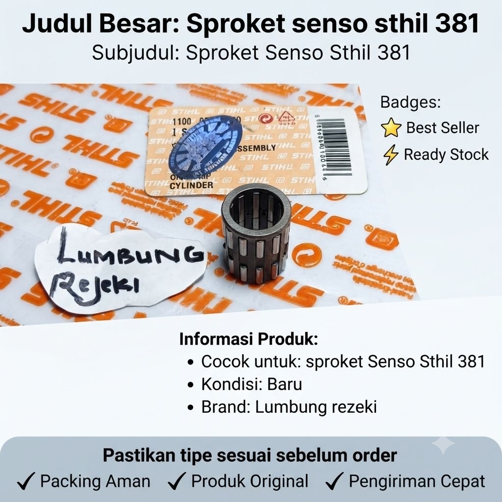 sproket  Senso ms 381/038 sthil