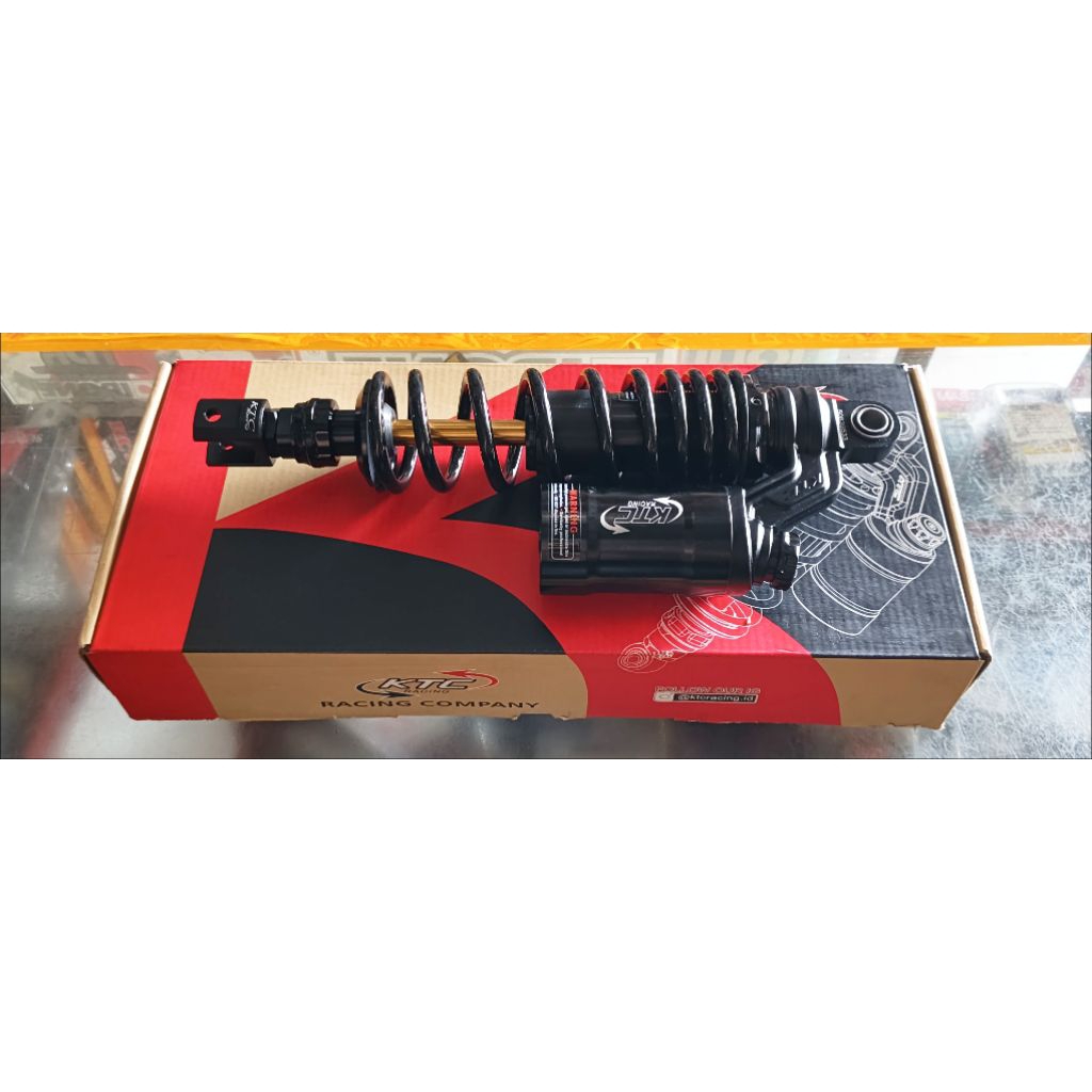 Shock Belakang KTC Racing Vario160 340mm Black As Gold
