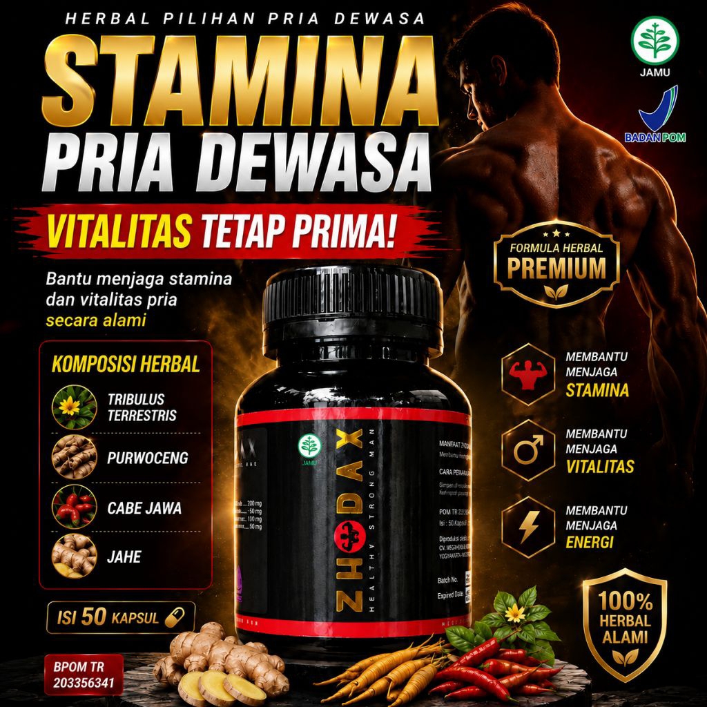 Zhodax Herbal Vitalitas Pria Dewasa