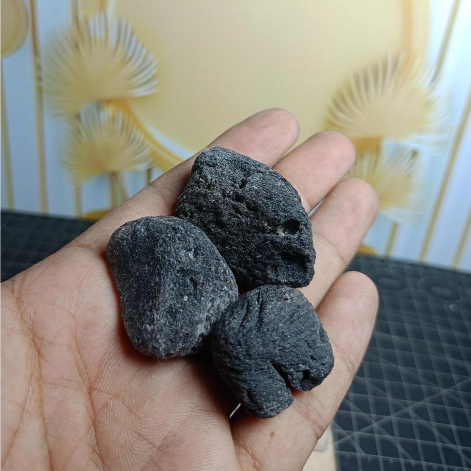 Tektite Tibet Rough / Raw (4) Asli Batu Alam