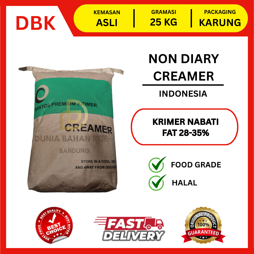 SANTOS NON DAIRY CREAMER NDC KRIMER SANTOS || 1 BAG 25 KG